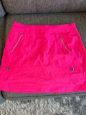Golf skort Jamie Sadock Skinnylicious skort front zipper decorative snap pockets